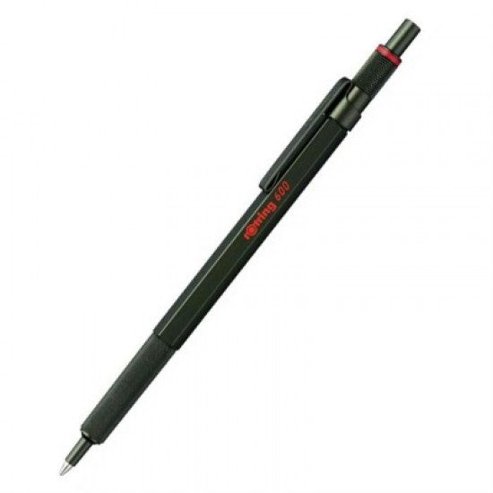 Rotring | 600 Series | Green 1.0mm Ball Pen | Metal Body | Non-Slip | Metal Knurled Grip