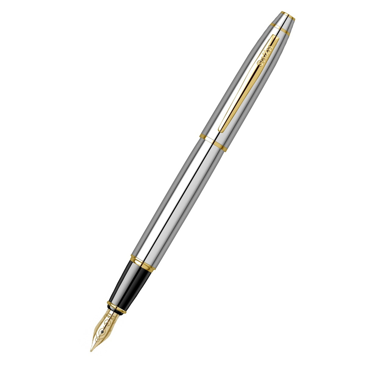 Scrikss | Noble 35 | Fountain Pen | Chrome-GT Medium
