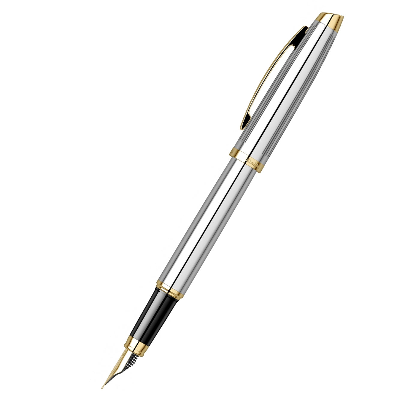 Scrikss | Oscar 39 | Fountain Pen | Chrome-GT- Medium