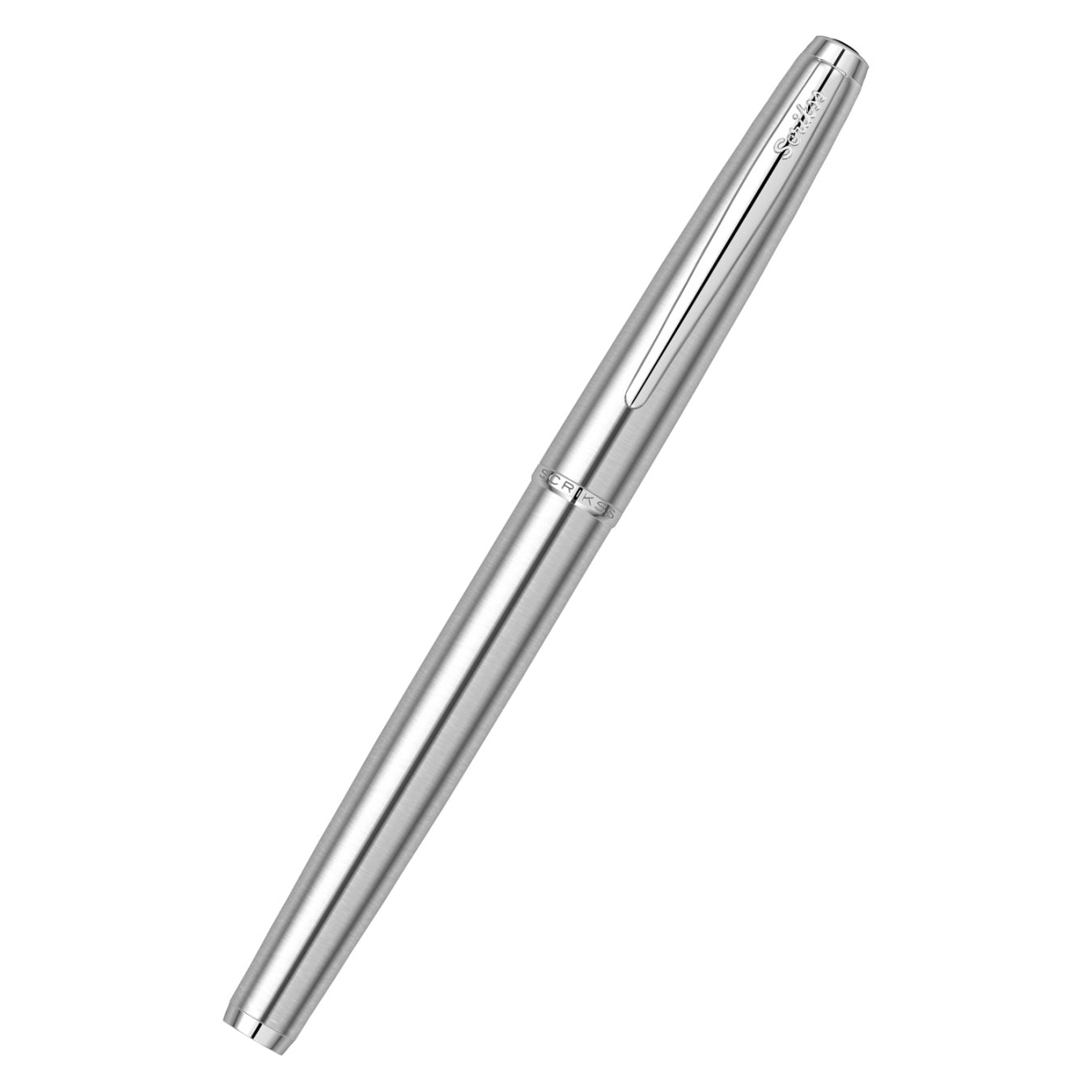 Scrikss | Metropolis 78M | Fountain Pen | Satin Chrome-CT Medium
