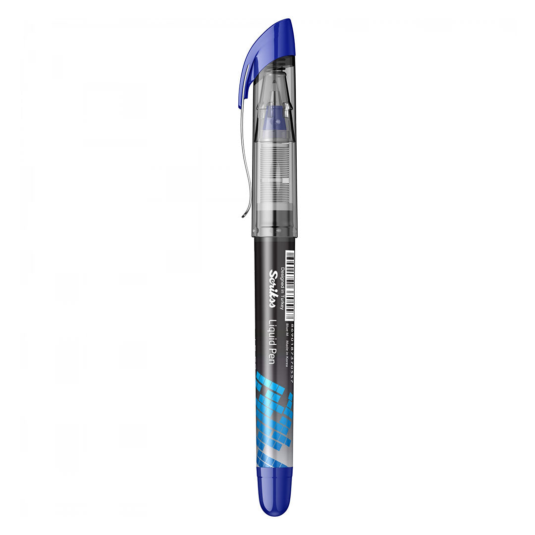 Scrikss | LP-68 | Liquid Pen | Box of 12 | Blue | Smooth Writing