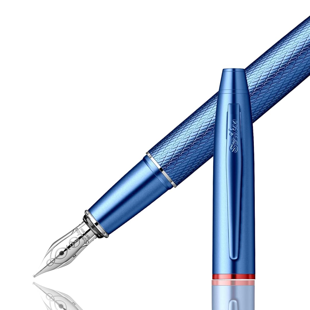 Scrikss | Noble 35 | Fountain Ink Pen | Medium Nib | Blue