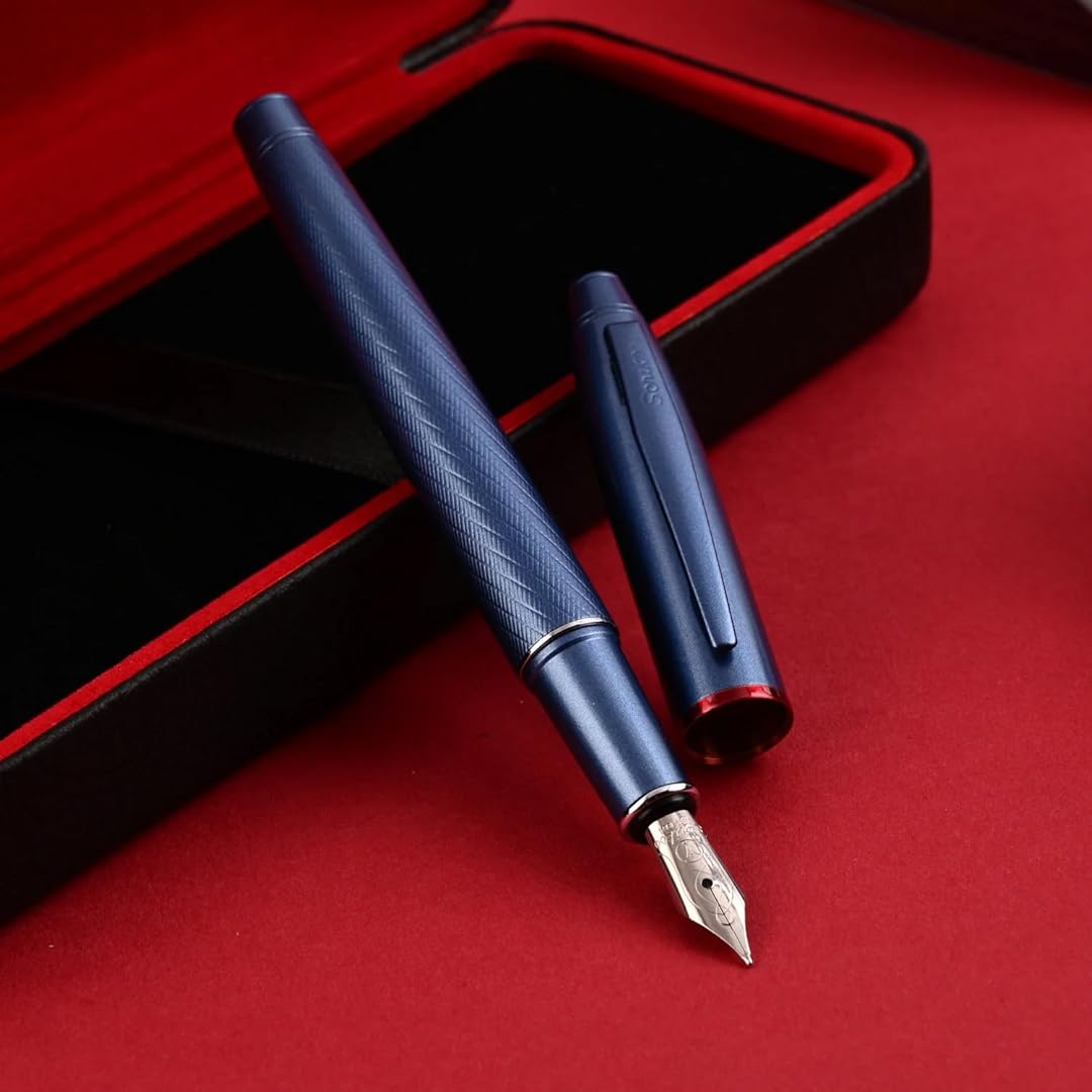 Scrikss | Noble 35 | Fountain Ink Pen | Medium Nib | Blue