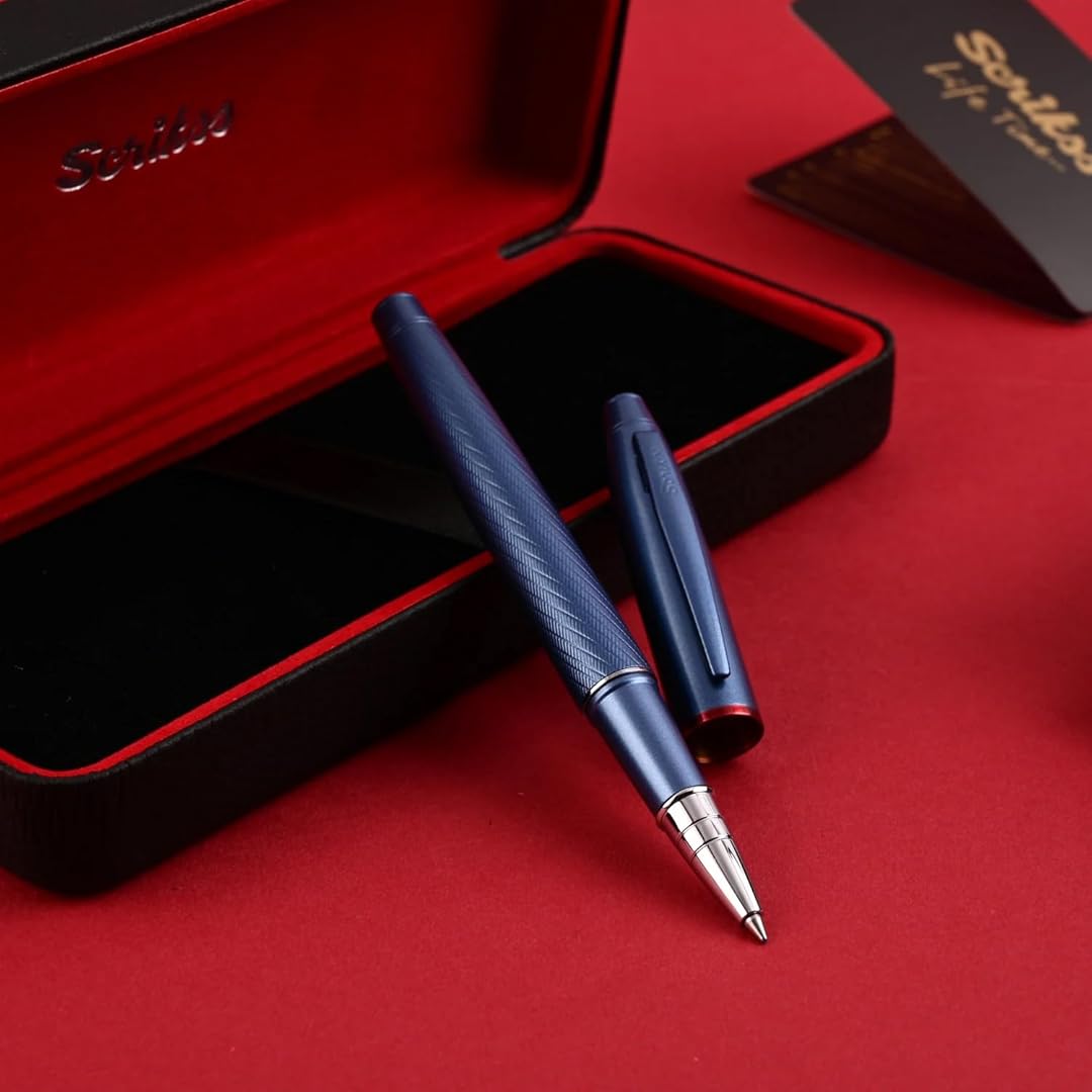 Scrikss | Noble 35 | Roller Ball Point Pen | Blue