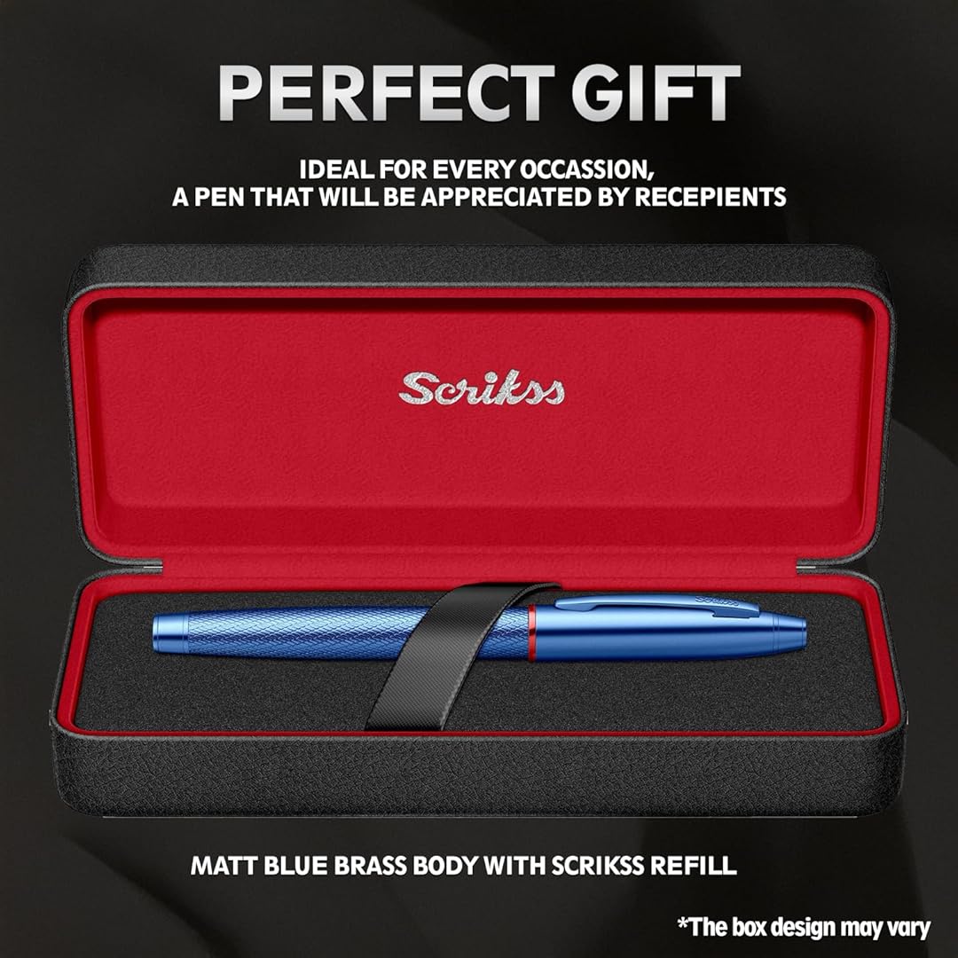 Scrikss | Noble 35 | Roller Ball Point Pen | Blue
