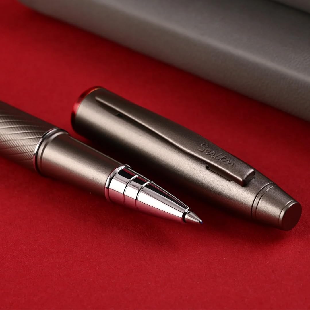 Scrikss | Noble 35 | Roller Ball Point Pen | Matte Titanium