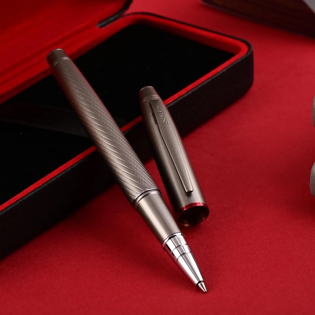 Scrikss | Noble 35 | Roller Ball Point Pen | Matte Titanium