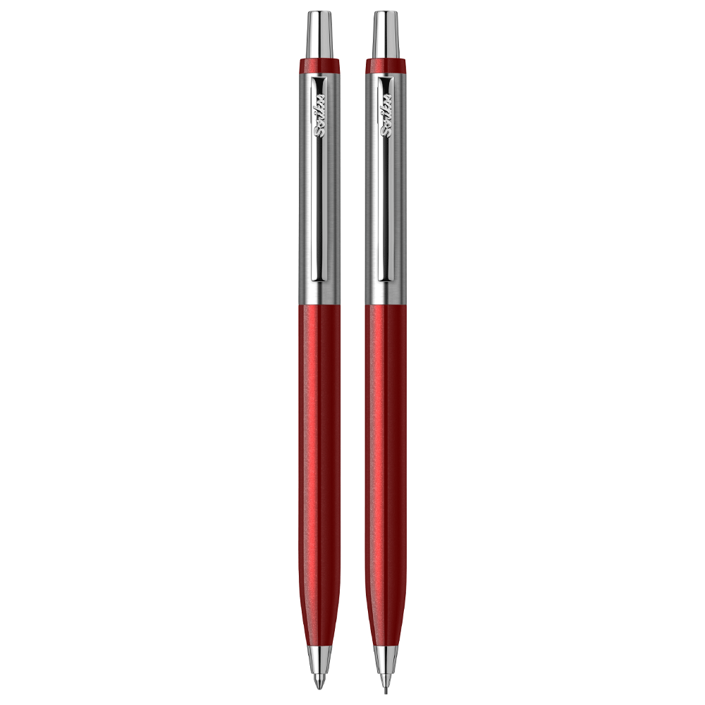 Scrikss | Vintage 51 | Ball Point & 0.7mm Mechanical Pencil Set | Burgundy