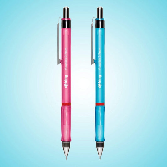 Rotring | Visuclick | Mechanical Pencil | 0.7 mm | Pink And Blue | Pack Of 2