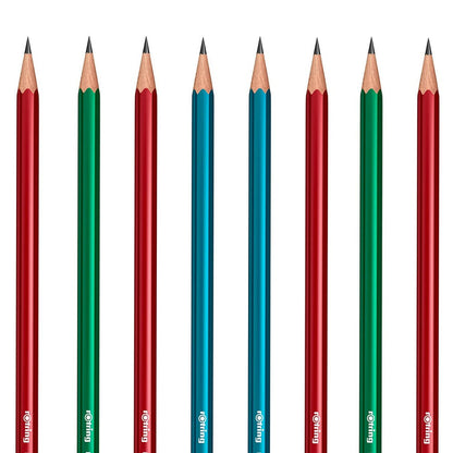 Rotring | Woodcase | HB Graphite Pencil | Core Assorted Colours | Blister Pack of 4 Wooden Pencils