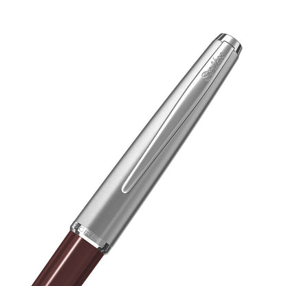 Scrikss | Roller Ball Point Pen | Metropolis | Burgundy Barrel