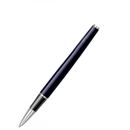 Scrikss | Metropolis Blue Barrel | Chrome Finish Cap | Roller Ball Point Pen