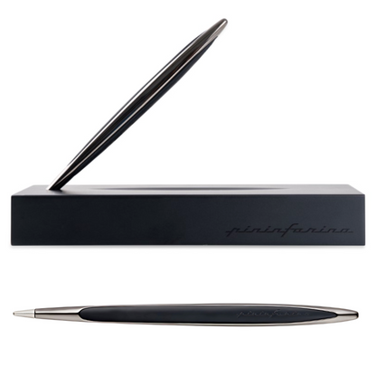 Pininfarina | Cambiano Black Edition | Ethergraf Tip | Solid Wood Base | Ballpoint Pen