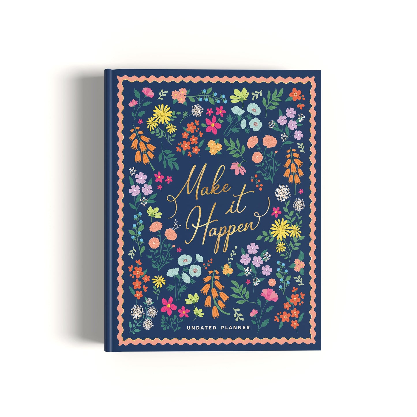 7mm Between the Lines | Annual Undated Planner | Make It Happen | Blue