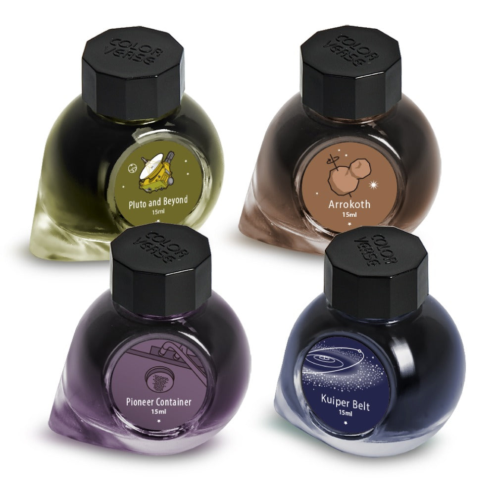 Colorverse | Blue | Fountain Pen Ink Bottled | New Horizons | Limited Edition 15ml x 4bottle Set.