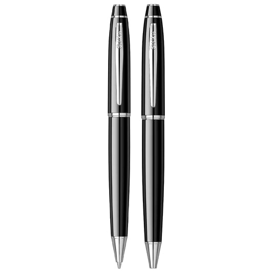 Scrikss | Noble 35 | Ballpoint Pen + 0.7mm Mechanical Pencil | Black CT