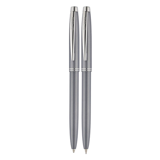Scrikss | 108 Prestige | Ballpoint Pen + 0.7mm Mechanical Pencil Set | Dark Grey-CT