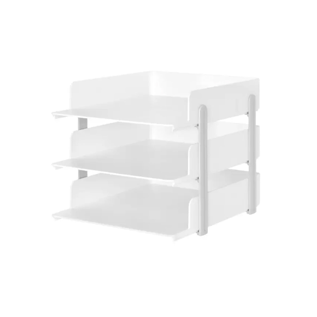 Litem | A4 size Paper Tray | 3 Shelf | Oragniser| Cool Grey | Levo
