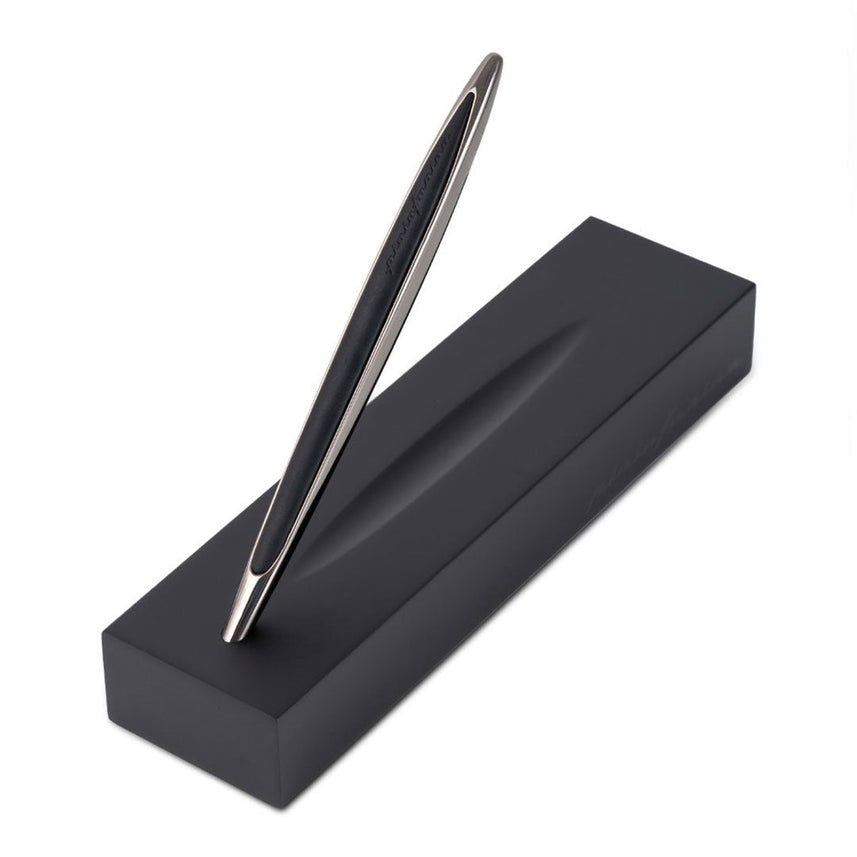 Pininfarina | Cambiano Black Edition | Ethergraf Tip | Solid Wood Base | Ballpoint Pen