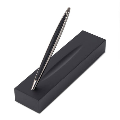 Pininfarina | Cambiano Black Edition | Ethergraf Tip | Solid Wood Base | Ballpoint Pen