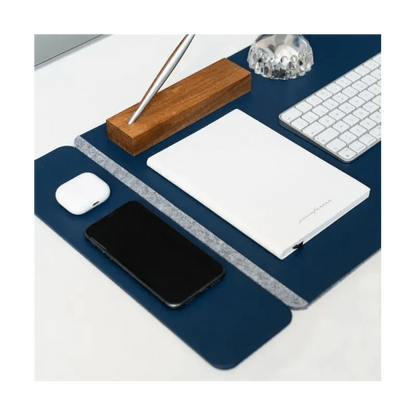 Pininfarina Deskpro Desk Pad – Blue - penpencilink