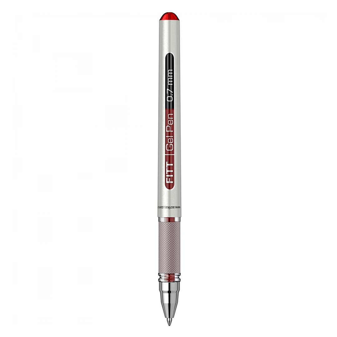 Scrikss | Fitt Gel Pen | Rollerball Pen 0.7 | Box Of 12 | Red