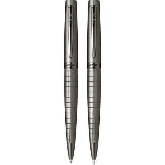 Scrikss | Honour 38 | Ball Point & 0.7mm Mechanical Pencil  Set | Carbon Grey