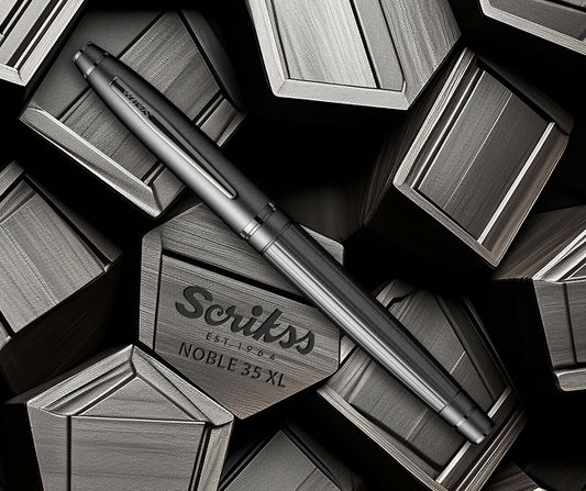 Scrikss | Noble | Fountain Pen | 350 | Matt Black | Medium Nib