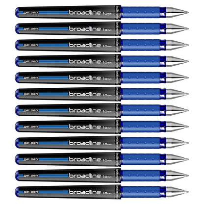 Scrikss | Office Broadline | 0.1mm | Gel Pen | Blue | Pack Of 12