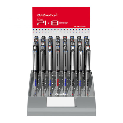 Scrikss | PI-8 | Rollerball Ink Pen 0.7mm | Box Of 12 | Red