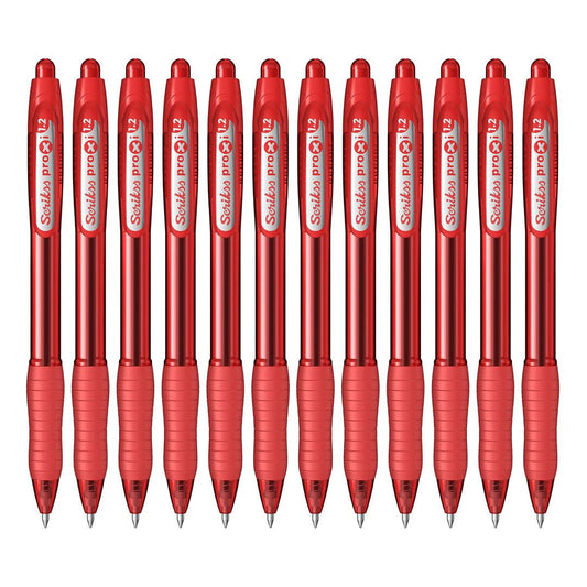 Scrikss | Proxi Series | Ball Point Pen | 12 Red Barrel