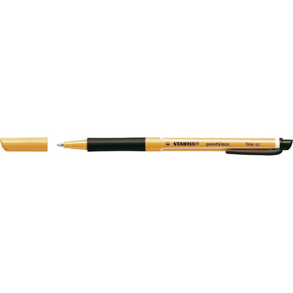 Stabilo | Point Visco | Black | Pack Of 10 | Roller Ball Point Pen
