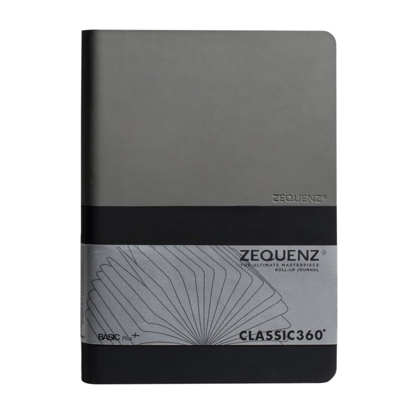 Zequenz Basic+ A6 Ruled and Blank Notebook - Grey Black