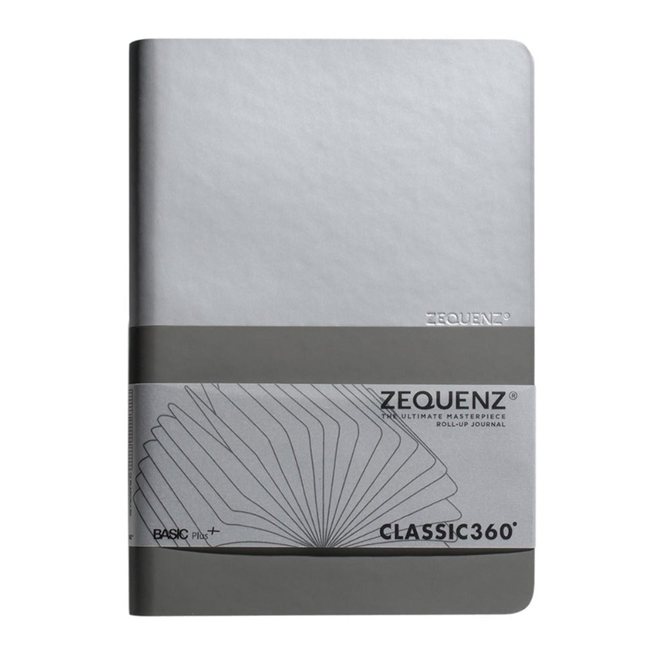Zequenz Basic+ A5 Ruled and Blank Notebook - Silver - Grey