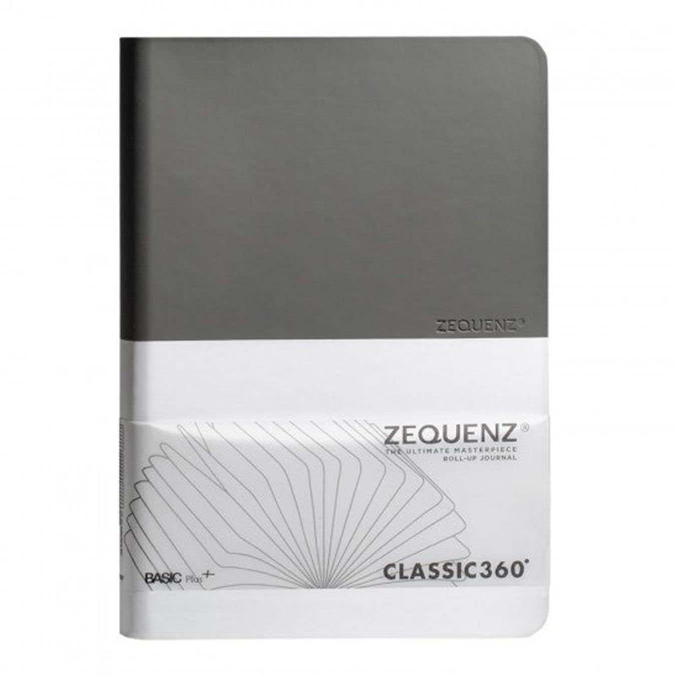 Zequenz Basic+ A5 Squared and Blank Notebook - Grey-White