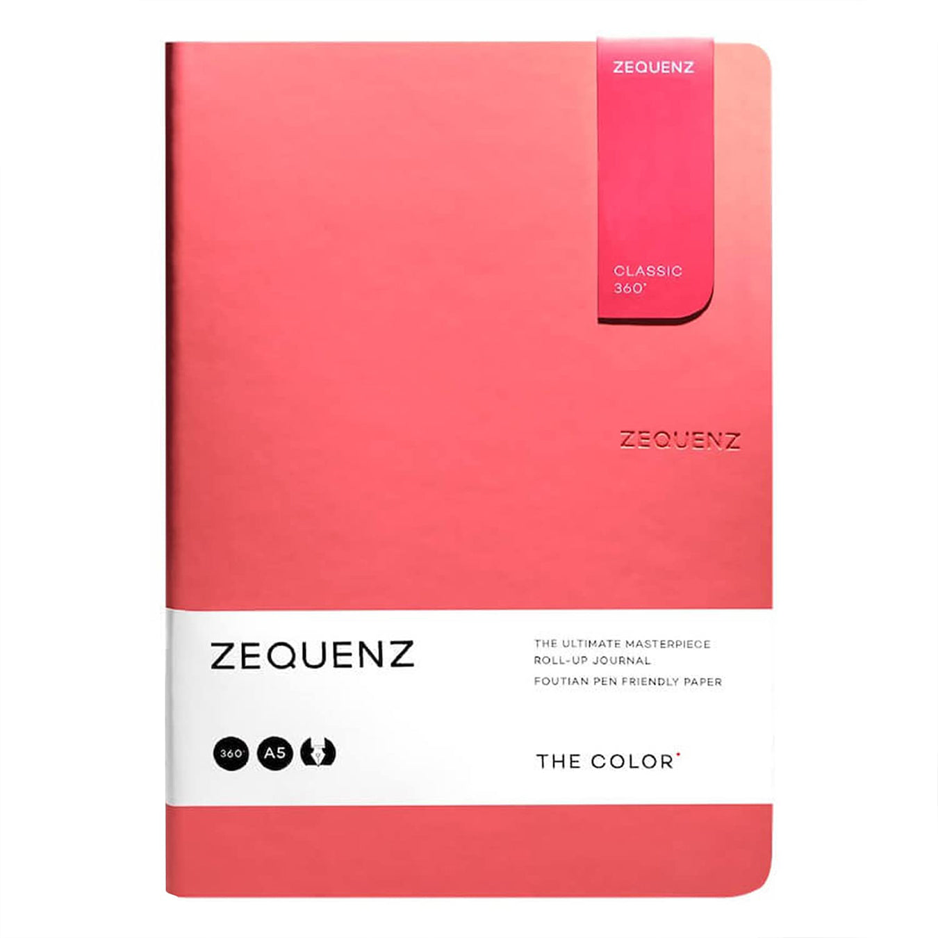 Zequenz The Color A5 Ruled Notebook - Coral